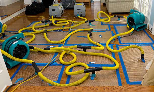 Professional Storm Water Damage Restoration technician working in Katy, TX